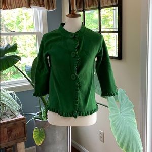 Boden green cardigan sweater